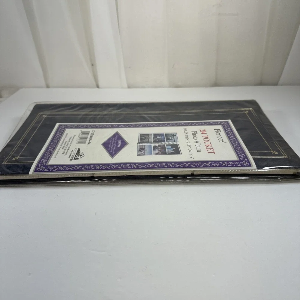 Vintage 1998 Pioneer Blue Gold Photo Album 204 Pocket 4